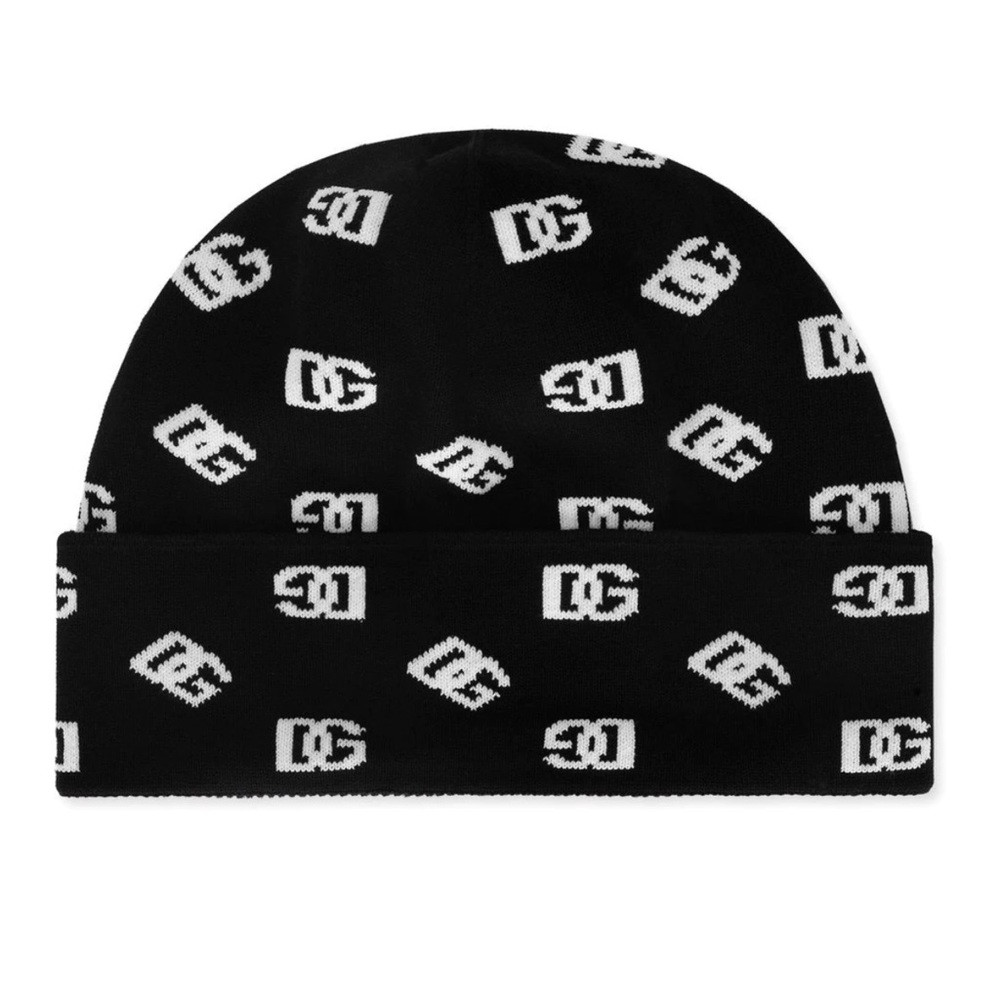 Dolce & Gabbana Logo Knit Jacquard Beanie